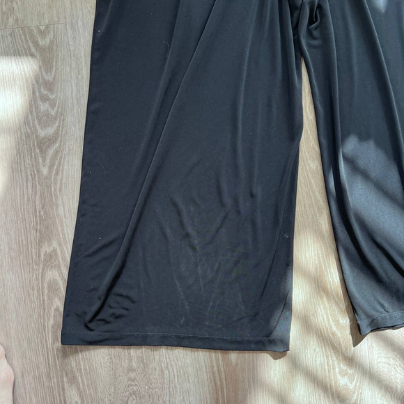 Vince Camuto 3 XL Black w Gold Plated Belt Pantsuit Romper - Picture 9 of 11